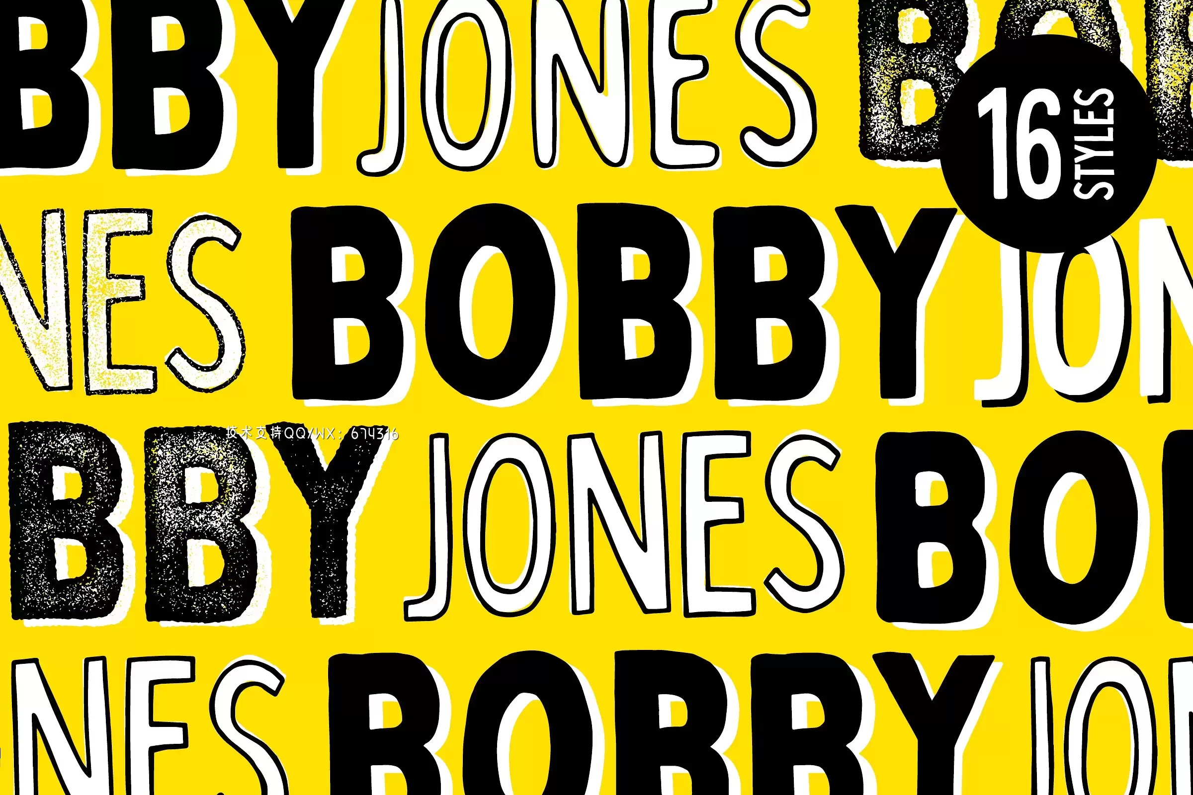 手写设计字体 Bobby Jones – 16 Fonts插图