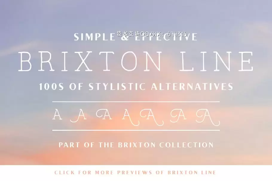 高端奢华衬线字体 The Brixton Collection (16 Fonts)插图2