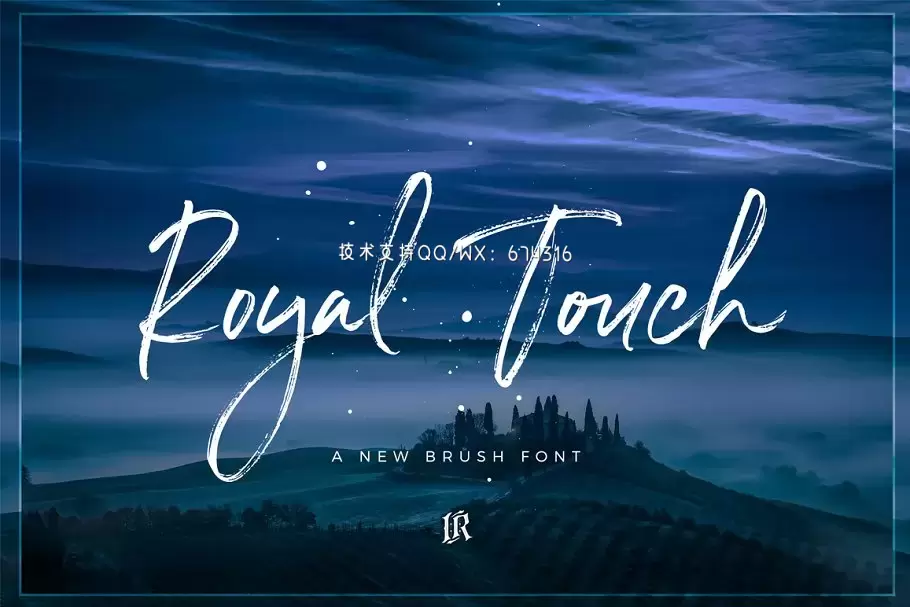 奢华手写字体下载 Royal Touch – Brush Font插图