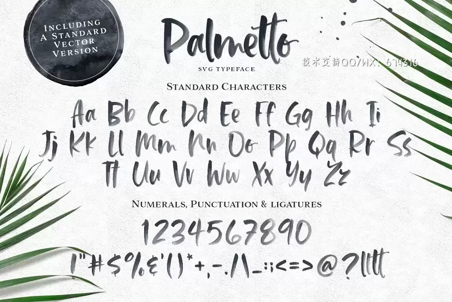 英文书法设计字体 Palmetto SVG Font插图11