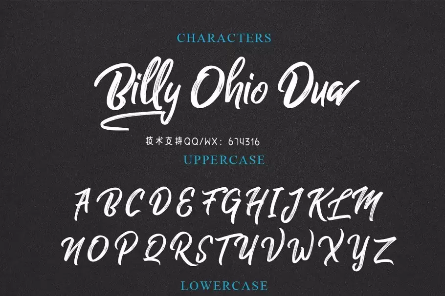 手写英文字体 Billy Ohio Typeface插图9