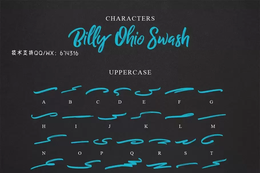 手写英文字体 Billy Ohio Typeface插图10