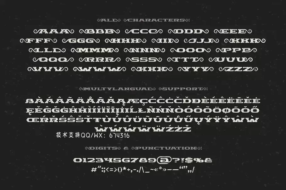 个性设计字体 Chimera Tail typeface with bonus插图4