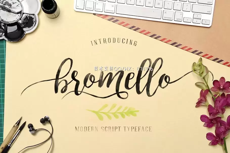 手绘艺术字体 bromello typeface插图3