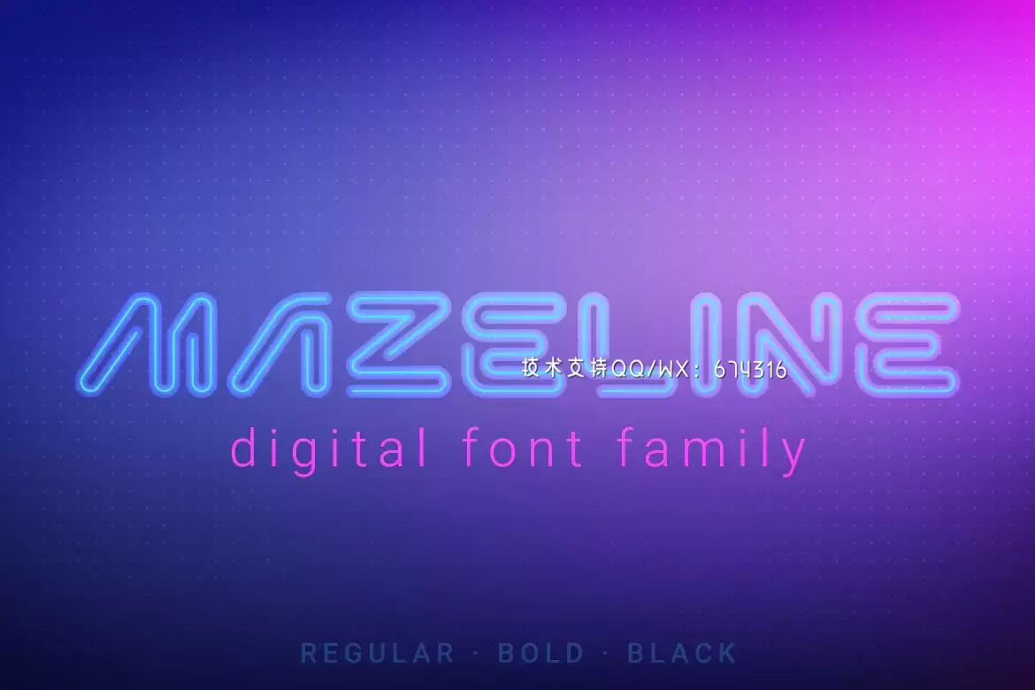Fonts | 未来主义高科技氛围风格无衬线英文设计字体文字免费下载