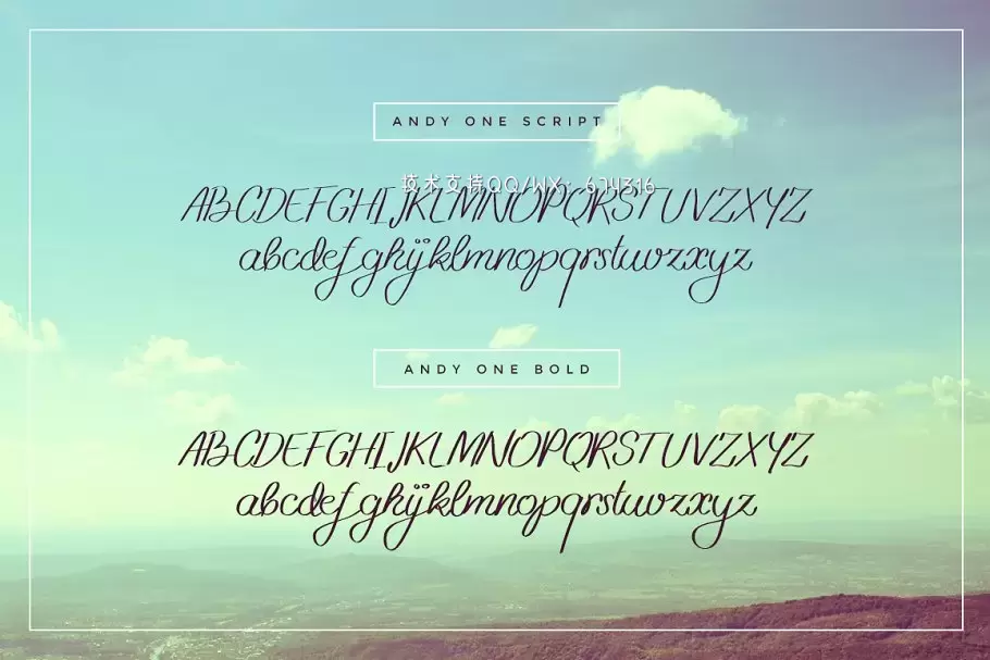 手写设计字体 Andy One Font插图1