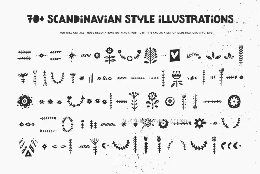 纳维亚艺术字体 Scandinavian Font Family插图8