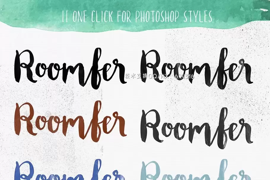 粗狂热带手写字体 Roomfer font + Style Photoshop插图3