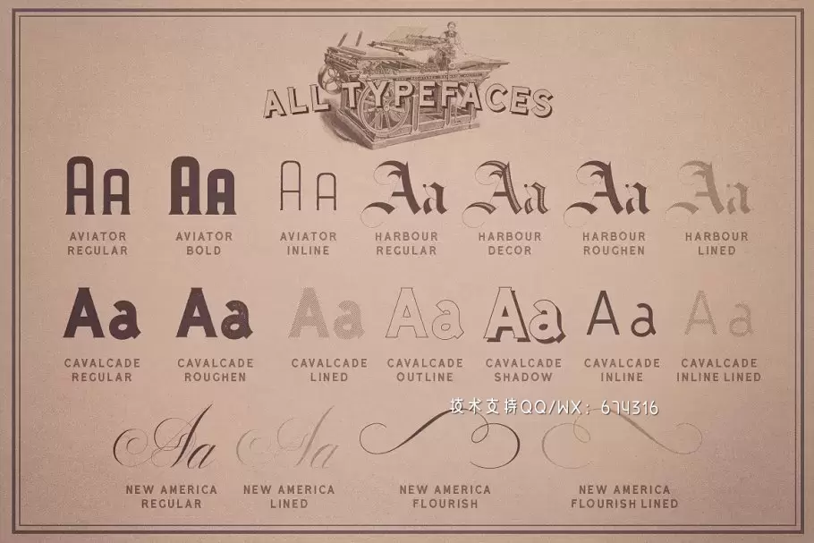 经典复古字体设计 Vintage Typeface Collection插图7