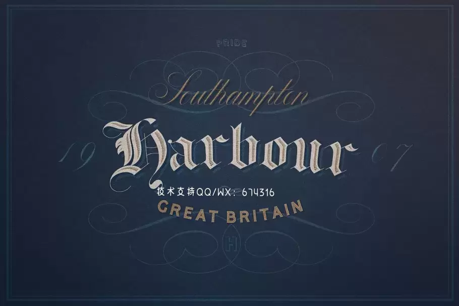 经典复古字体设计 Vintage Typeface Collection插图5