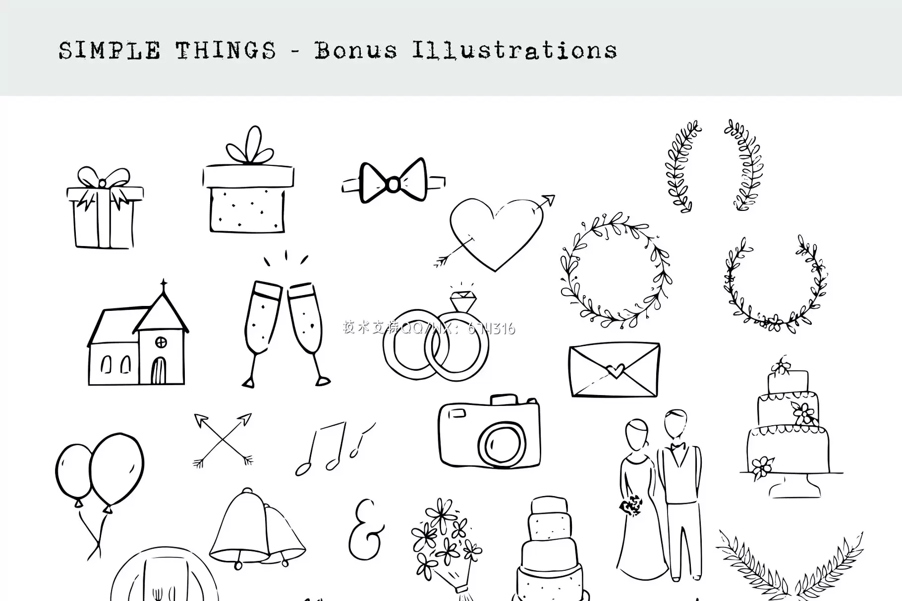 可爱的字体下载 Simple Things – cute little font插图8