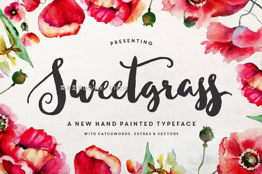 粗体手写字体下载 Sweetgrass Typeface免费下载