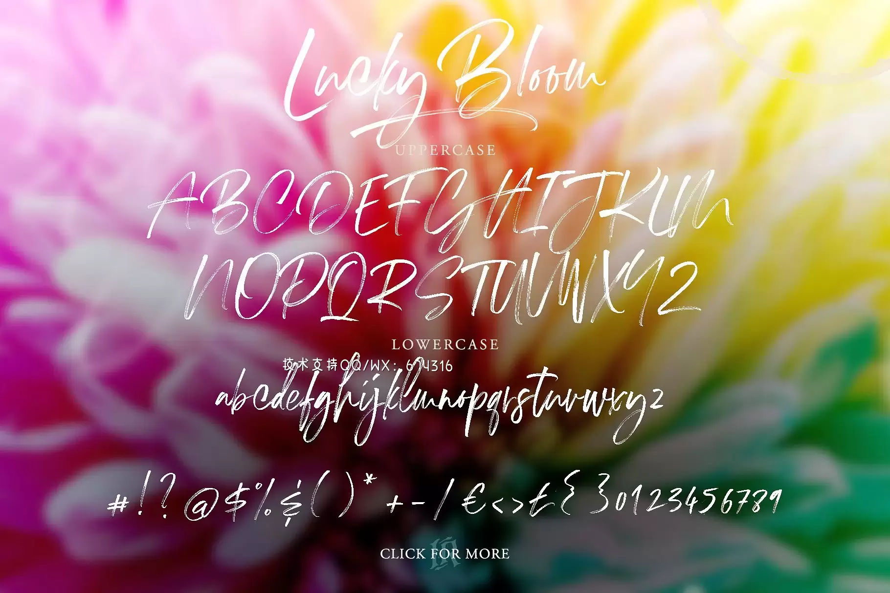 手写草书字体 Lucky Bloom SVG Font插图8