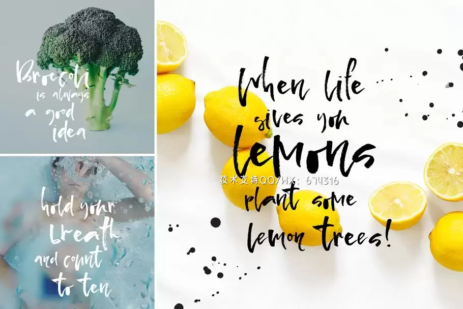 创意书法字体 Pepper & Lime – Font Duo插图2