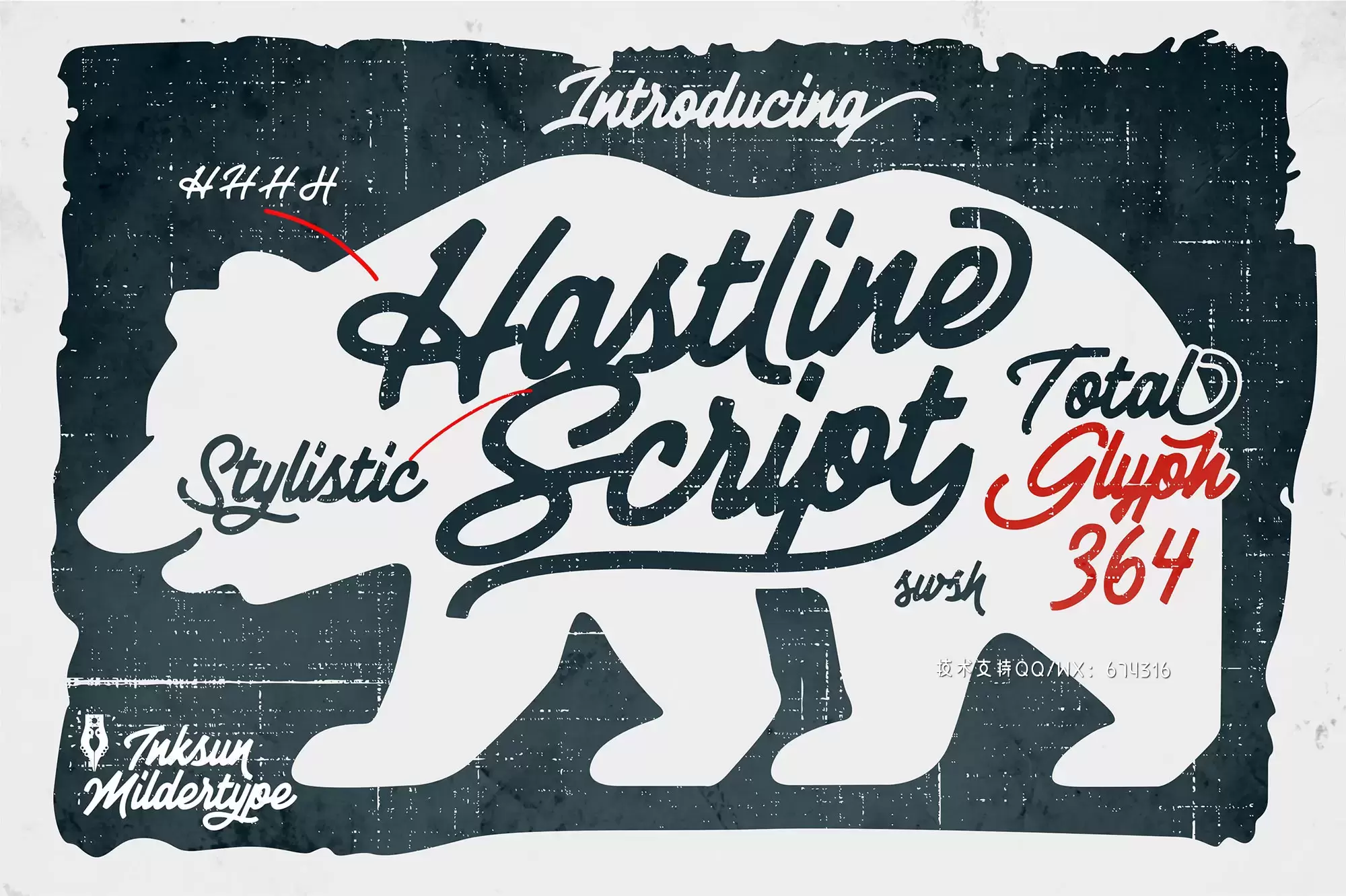 时尚高端优雅多用途的高品质手写字体Hastline脚本英文字体插图