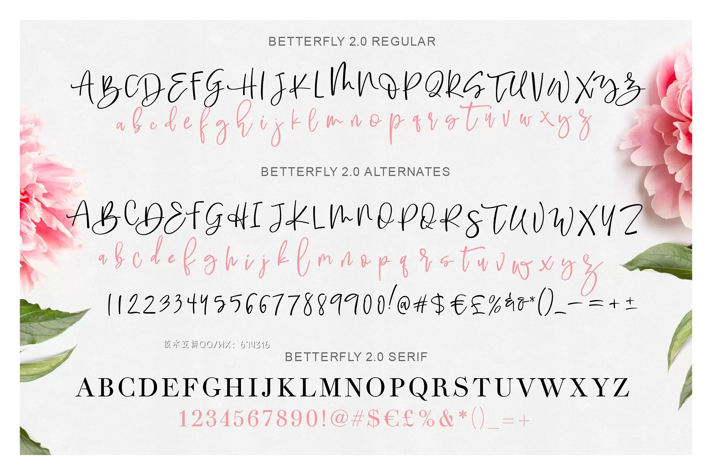 手写动态字体组合 BetterFly 2 – Dynamic Font Duo插图17