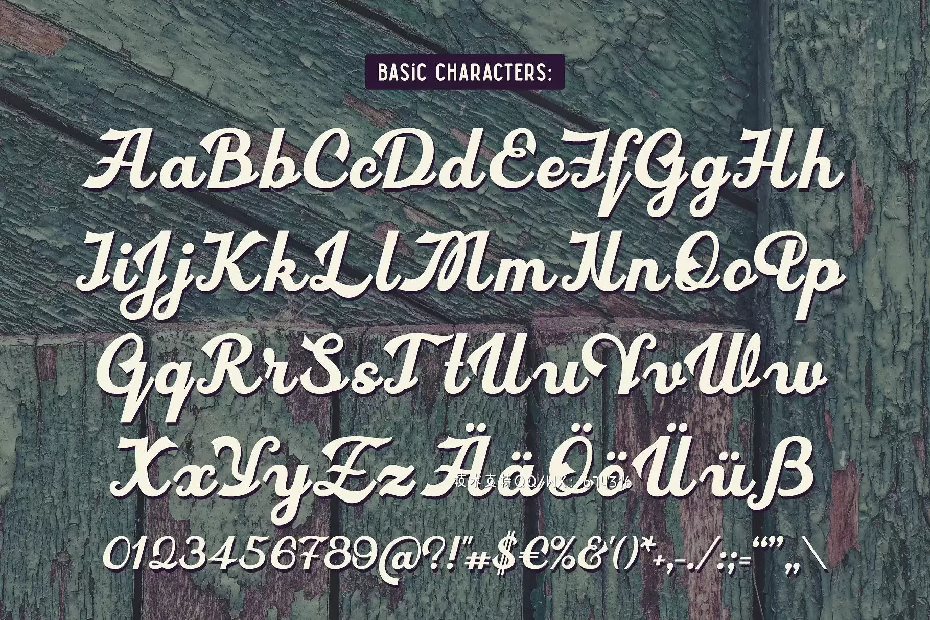 经典手写字体 Hickson’s Vintage Typeface Duo插图4