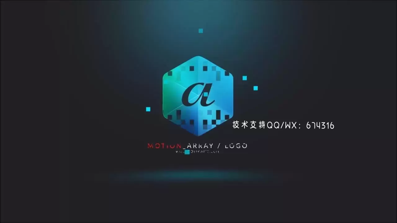 神秘的动态LOGO标志展示视频AE模板视频下载(含音频)