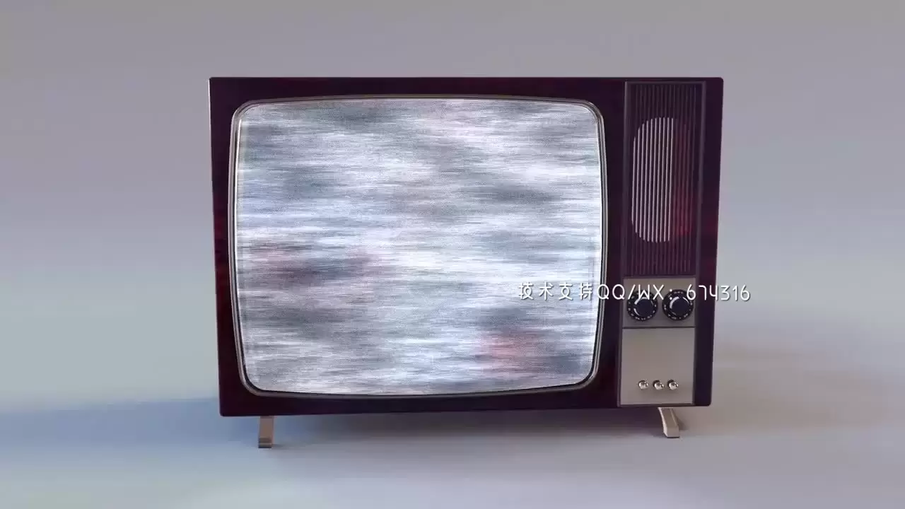 下降的电视素材素材标志AE模板视频下载(含音频)