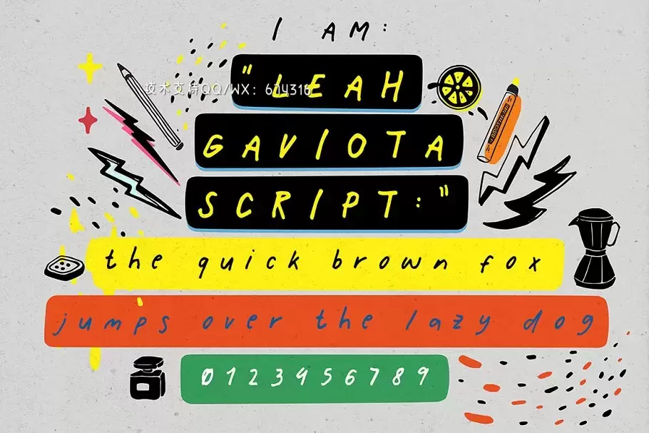 创意趣味字体 Leah Gaviota Script插图12