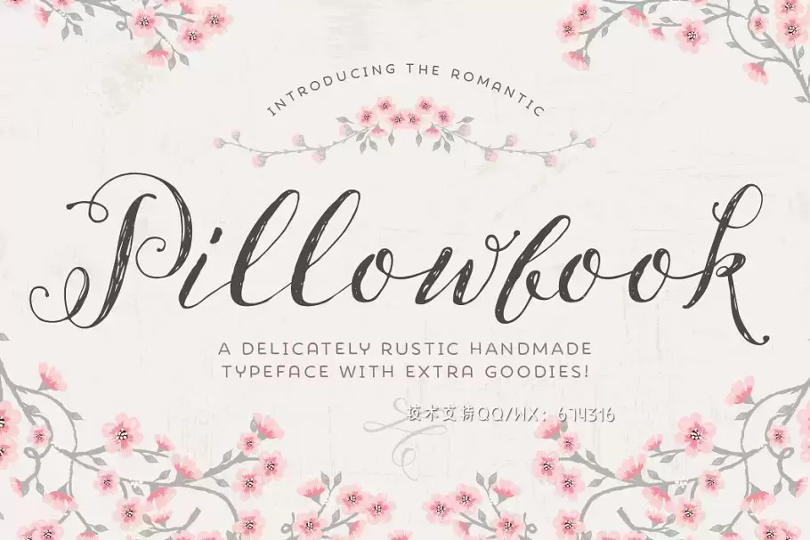 时尚手写字体 Pillowbook typeface + Extras!免费下载
