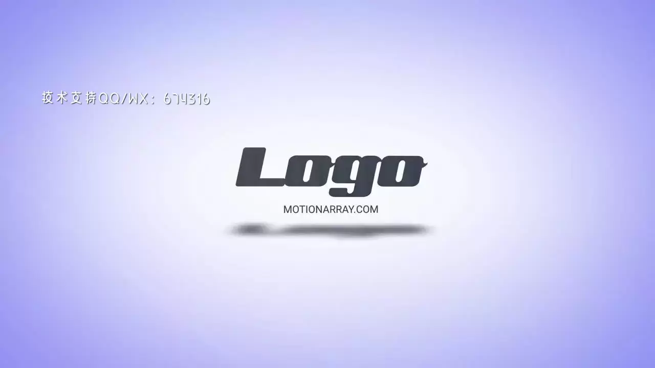 时尚简洁的动画旋转logo展示AE模板视频下载(含音频)
