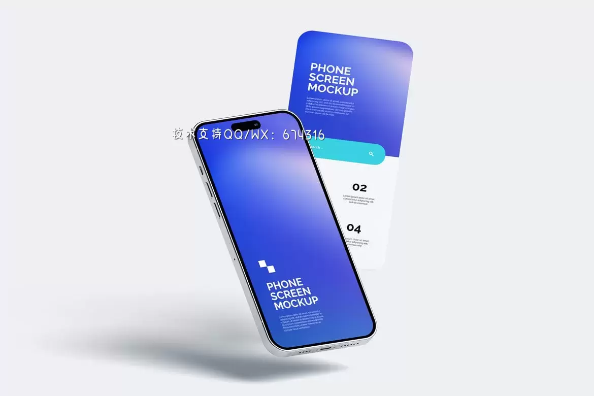 🔴时尚高端带有应用程序APP的手机UI样机展示模型mockups插图2