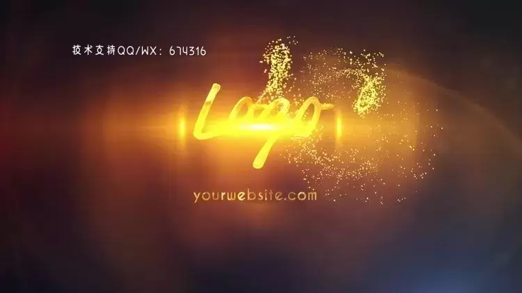 动态动画颗粒LOGO标志展示After Effects模板视频下载(含音频)