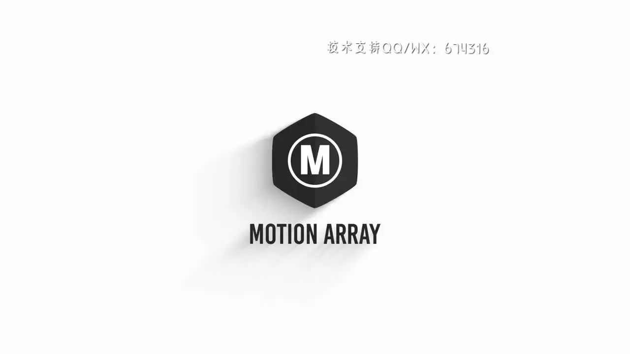 简洁时尚的动画logo展示AE模板视频下载(含音频)