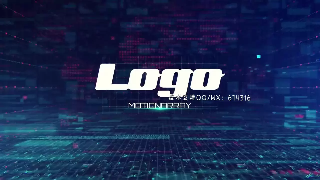 数字技术LOGO标志显露AE模板视频下载插图
