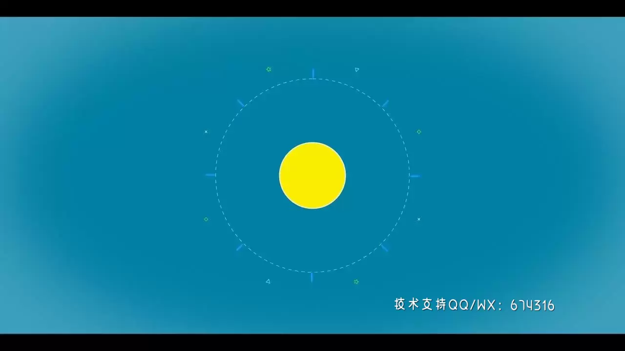 清新简约的动画LOGO标志AE模板视频下载(含音频)