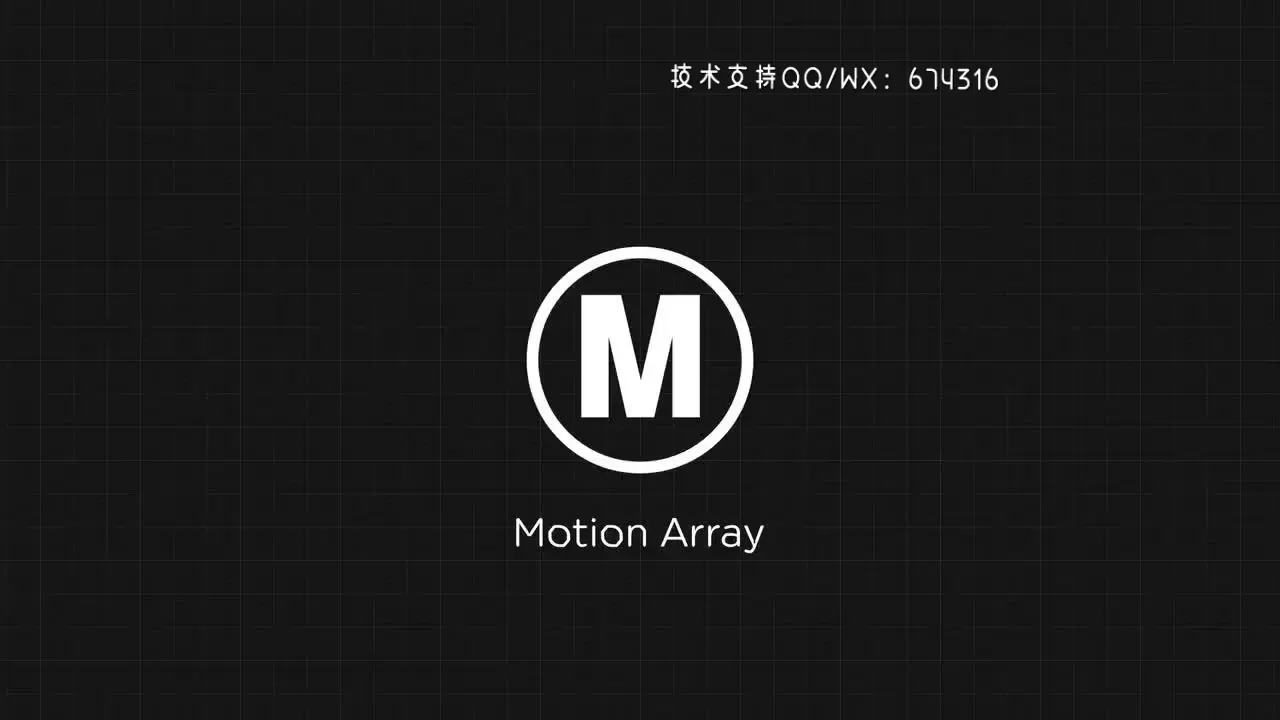 时尚的信号干扰扭曲效果LOGO标志展示AE模板视频下载(含音频)