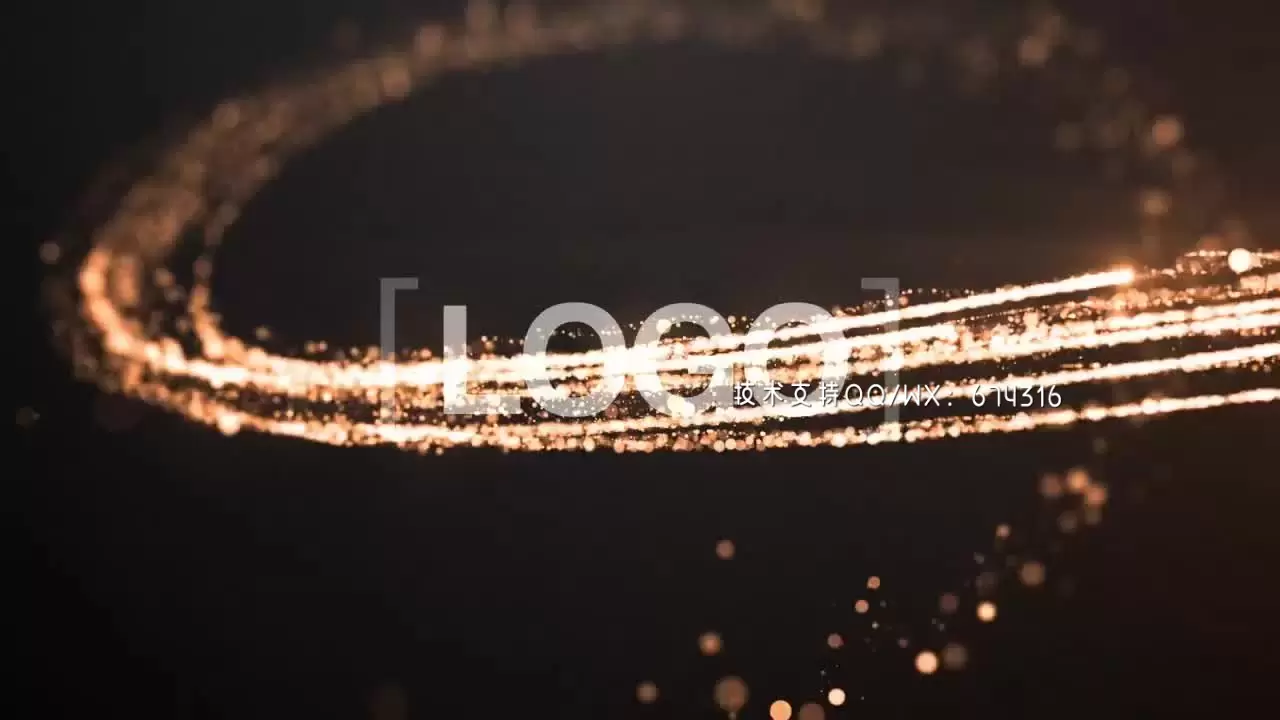 AE模板那粒子漩涡LOGO标志Particle Swirl Log视频下载(含音频)