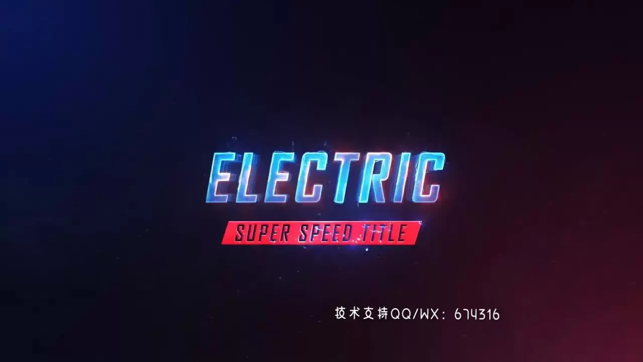 电力能量粒子logo标志AE模板视频下载(含音频)