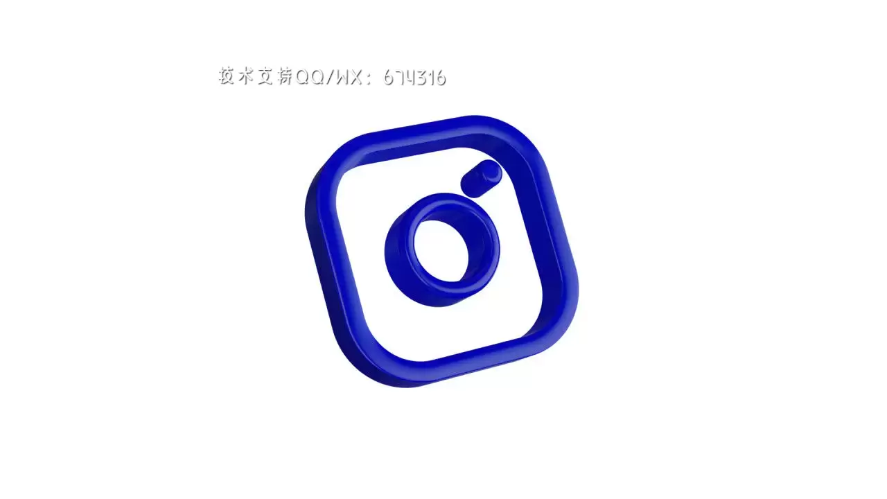 Instagram标志展示AE模板视频下载(含音频)插图