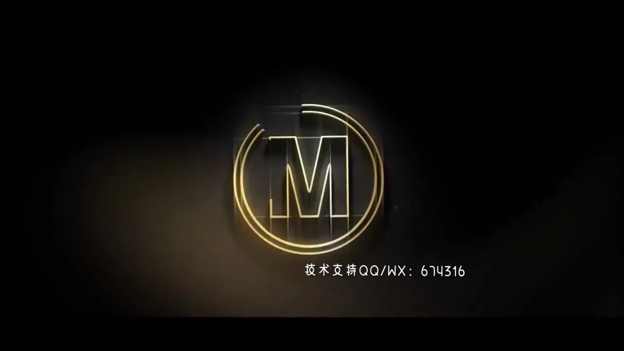 华丽时尚动画线条Logo显示AE模板视频下载(含音频)