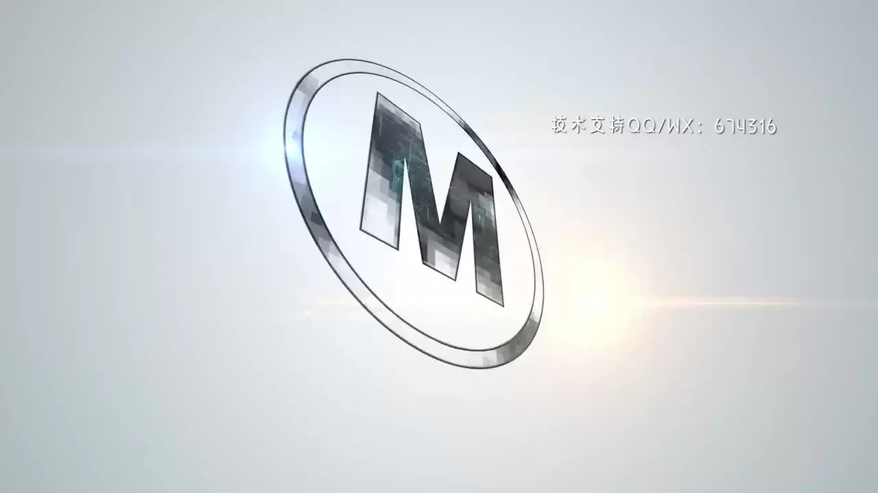 快速动态的数字LOGO标志简介AE模板视频下载(含音频)