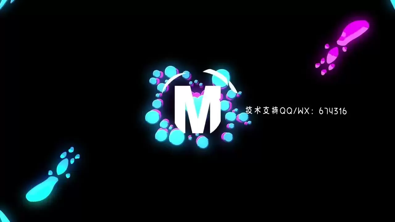 有趣的动态动画LOGO标志显示AE目标视频下载