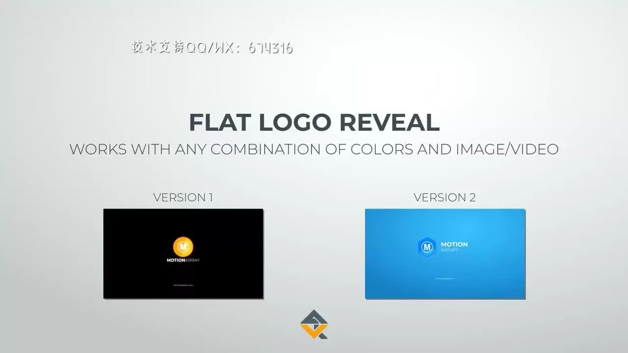 2个设计独特且富有创意的动画LOGO标志AE模板视频下载(含音频)