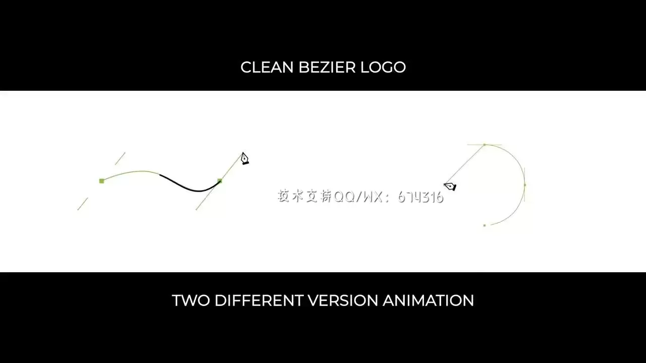 干净的BezierLOGO标志AE模板视频下载(含音频)