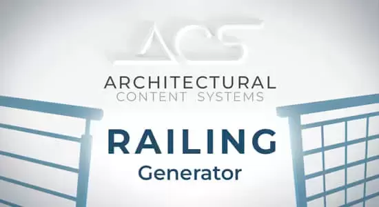 三维真实栏杆生成器Blender插件 ACS – Railing Generator