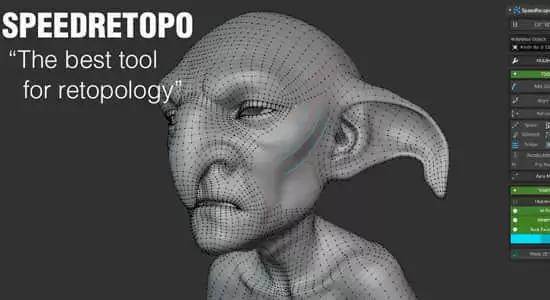 模型重拓扑Blender插件 SpeedRetopo v0.1.9插图