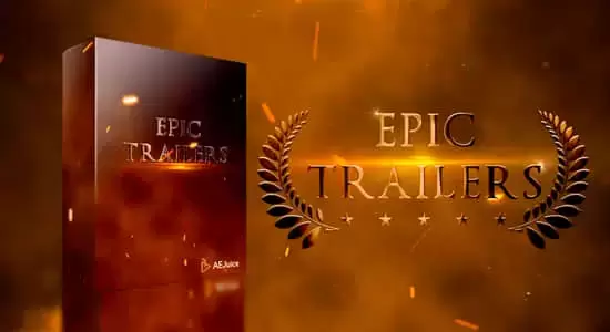 AE/PR模板-大气史诗震撼电影预告片文字标题开场动画 Epic Trailers插图