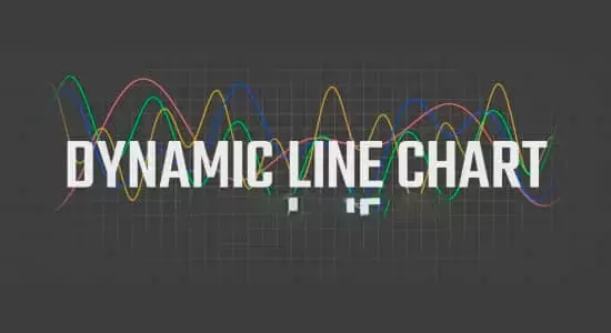 用数据生成曲线走势图表动画AE插件 Dynamic Line Chart v1.07 Win/Mac