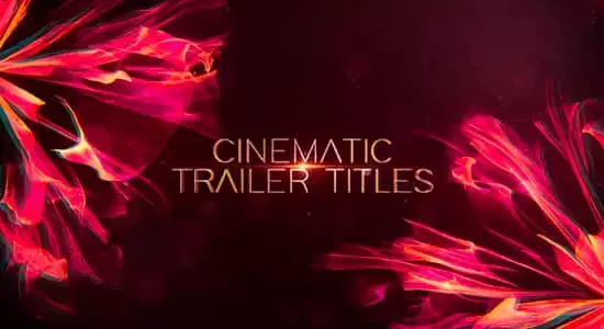 AE模板-大气电影预告片文字标题开场片头 Cinematic Trailer Titles
