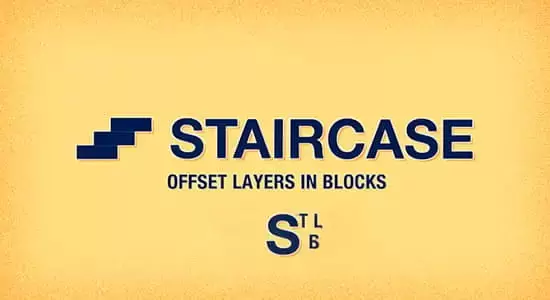 多图层一键快速排列AE脚本 Staircase V1.05插图