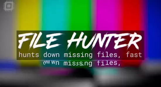 AE工程模板素材丢失文件快速查找自动链接AE脚本 File Hunter v1.0.9