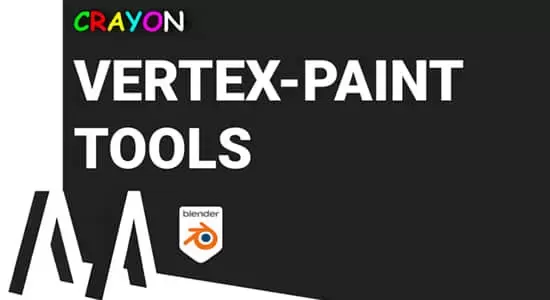 顶点贴图绘制Blender插件 Crayon V2.0.6 Vertex Paint