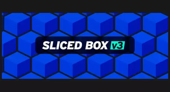 三维方块盒子动画生成工具AE脚本 Sliced Box v3.31插图