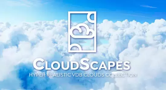 211种真实白云云朵VDB模型Blender预设 CloudScapes